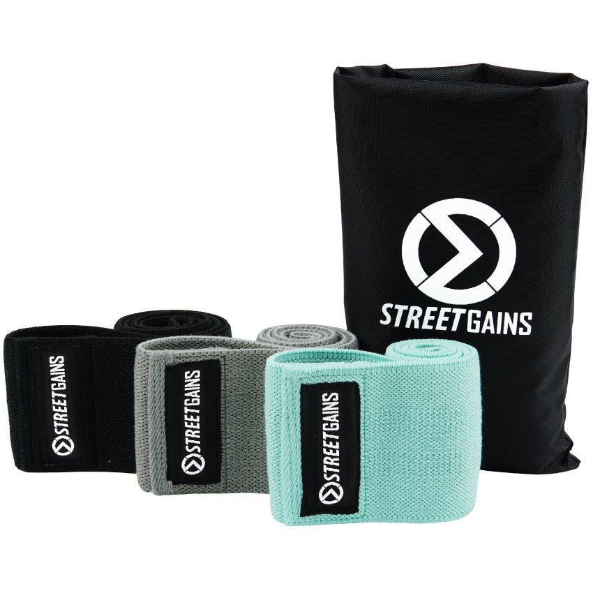 Stoff-Booty-Bänder-Set – Widerstandsbänder – Inklusive Aufbewahrungstasche | StreetGains®