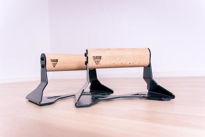 Push-up Bars with Ergonomic Wooden Handles - Pullup & Dip®