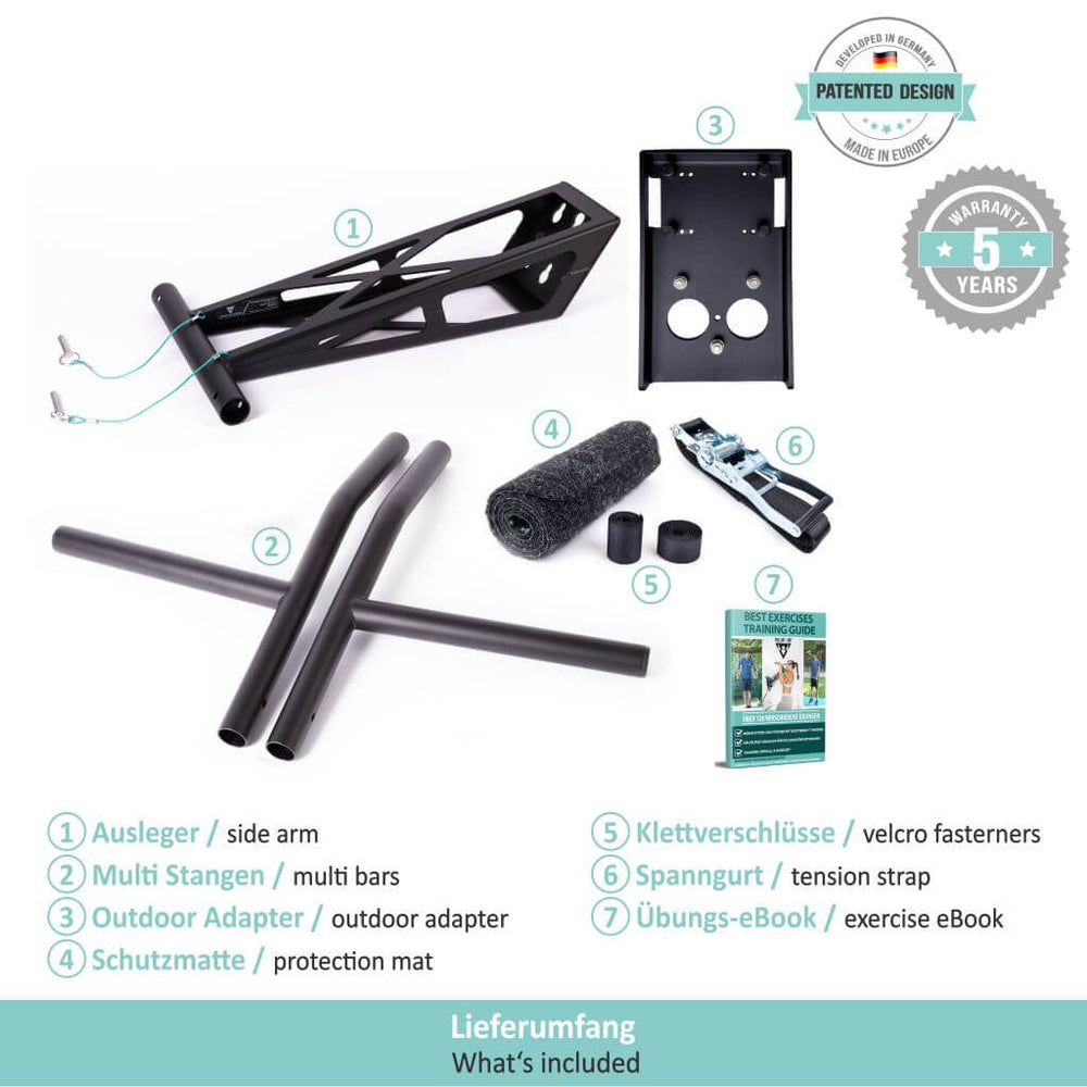 Portable Pull-Up and Dip Bar - Boom Mount | Pullup & Dip®