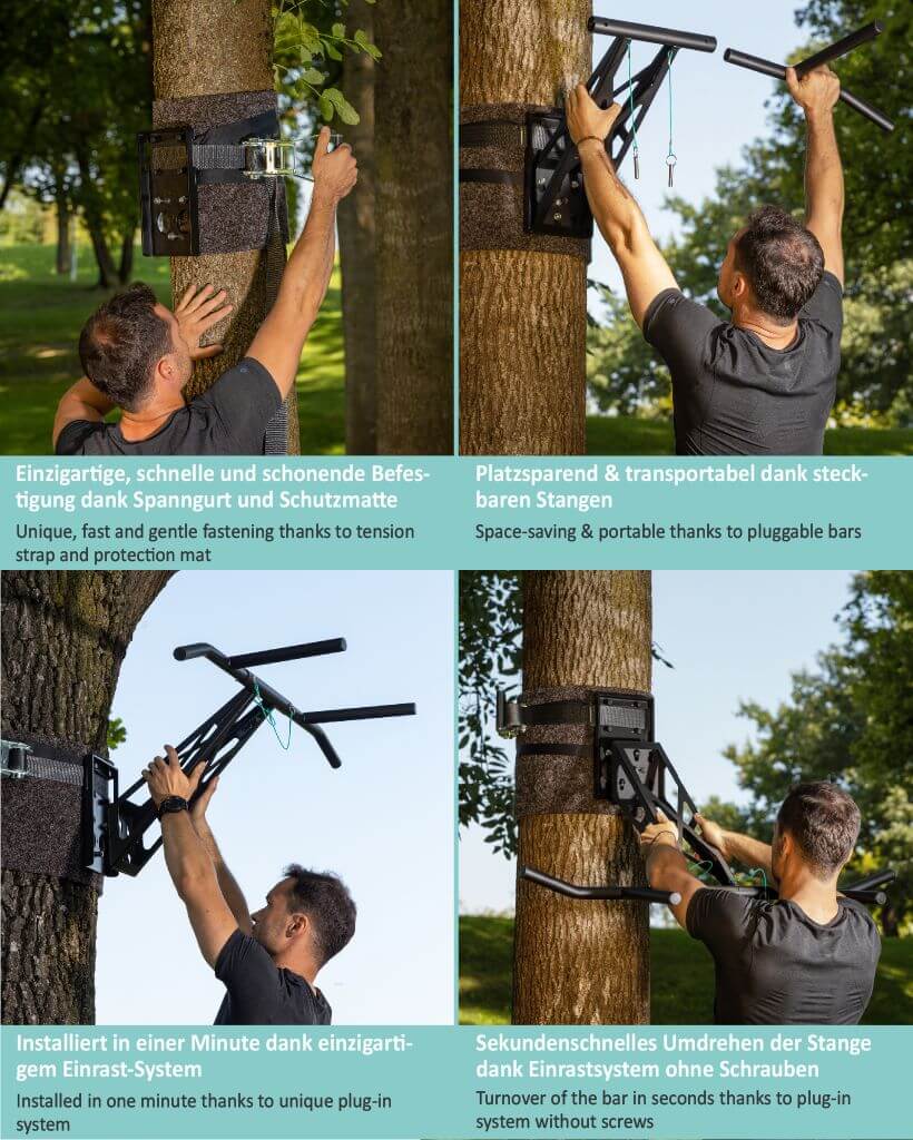 Portable Pull-Up and Dip Bar - Boom Mount | Pullup & Dip®