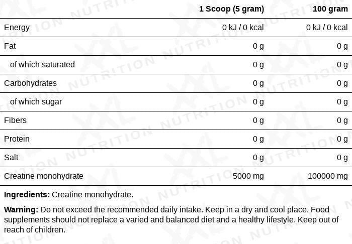 Creatine Monohydraat | XXL Nutrition®
