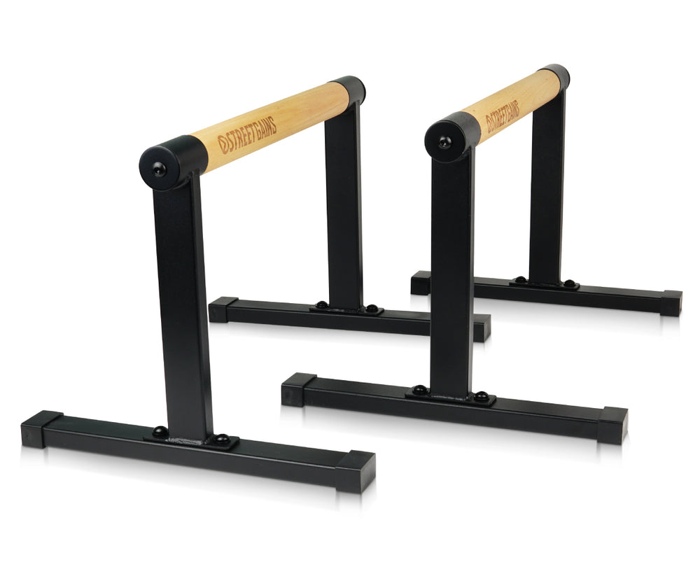 Parallettes en bois - Moyennes | StreetGains®