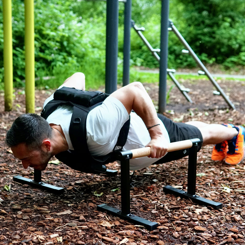 Parallettes en bois - Moyennes | StreetGains®