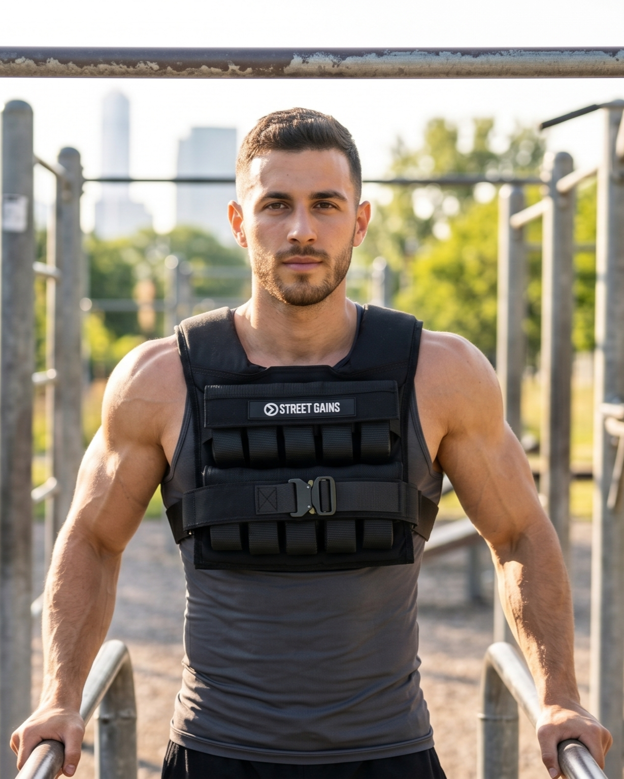 Gewichtsweste 20 kg Schwarz – inklusive Gewichte | StreetGains®