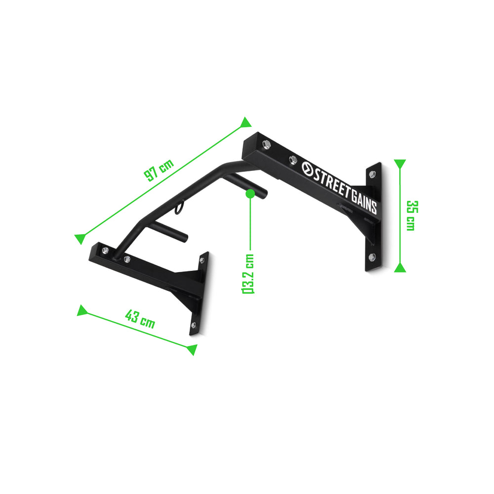 Compact Grip Pull Up Bar System - Wall Mounted | StreetGains®