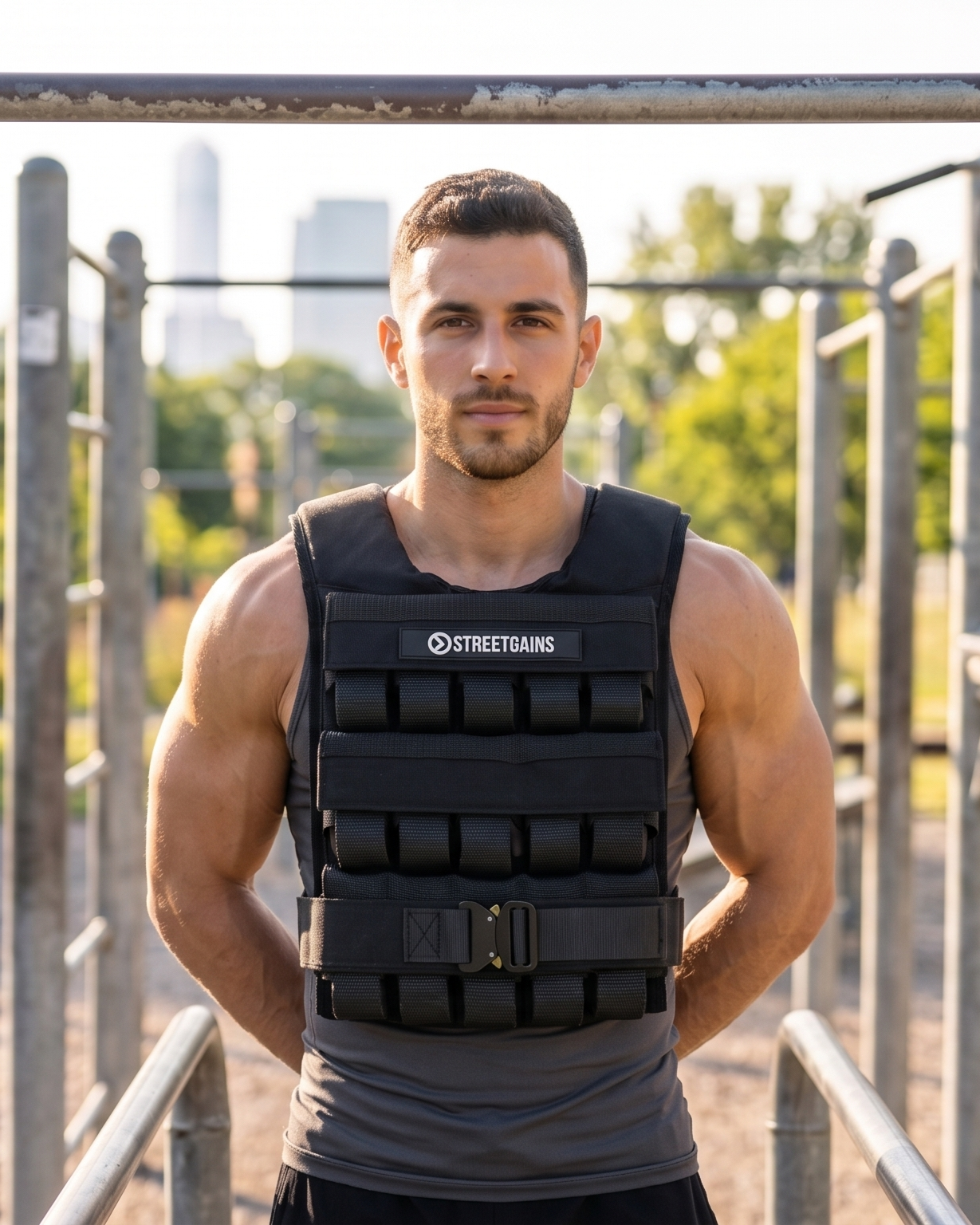 Gewichtsweste 30 kg Schwarz – inklusive Gewichte | StreetGains®
