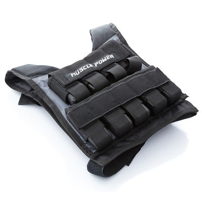 Gewichtsvest 20KG Zwart / Grijs | Muscle Power®
