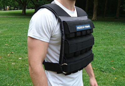 Gewichtsvest 30KG Zwart / Grijs | Muscle Power®