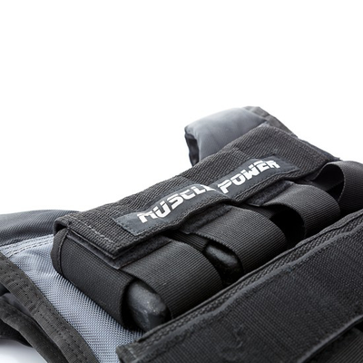 Gewichtsvest 20KG Zwart / Grijs | Muscle Power®