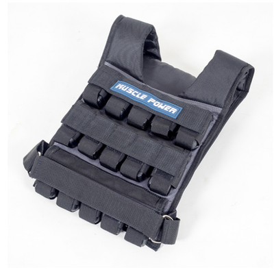 Gewichtsvest 30KG Zwart / Grijs | Muscle Power®