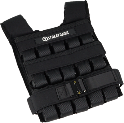 Gewichtsvest 30KG Zwart – Inclusief Gewichten | StreetGains®