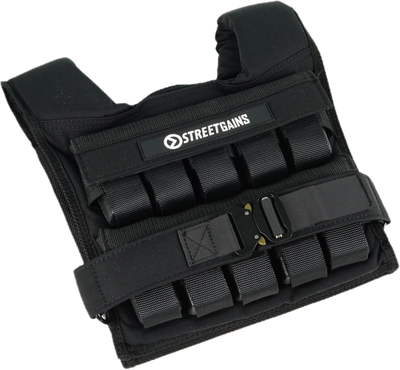 Gewichtsvest 20KG Zwart – Inclusief Gewichten | StreetGains®