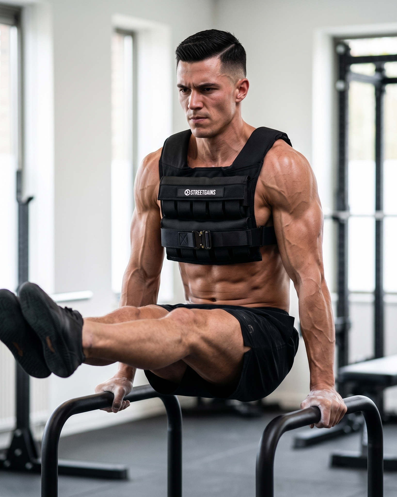 Gewichtsweste 20 kg Schwarz – inklusive Gewichte | StreetGains®