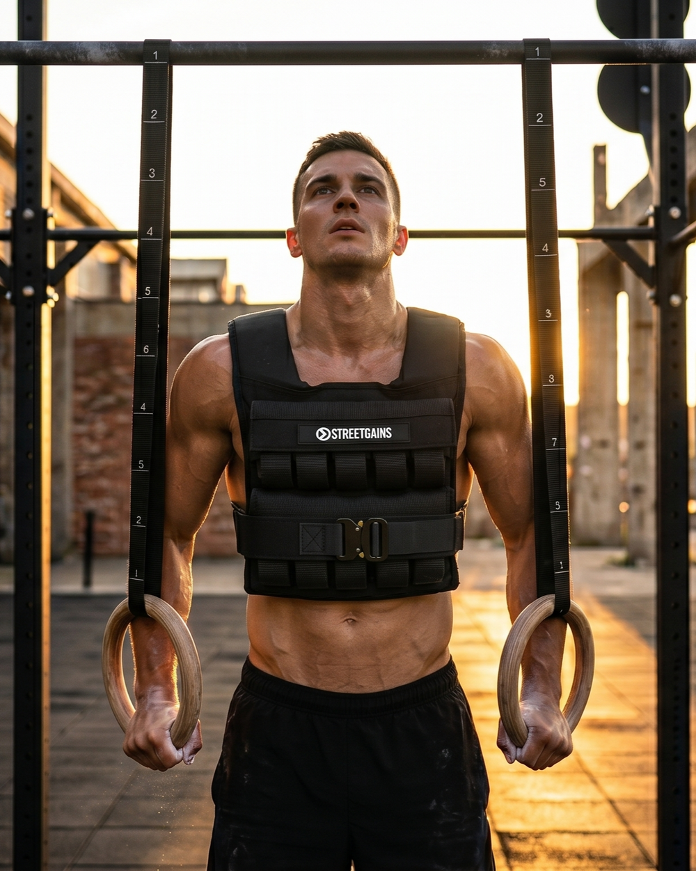 Gewichtsweste 20 kg Schwarz – inklusive Gewichte | StreetGains®