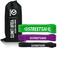 Pack de tractions - Bandes de résistance - Sac de transport inclus | StreetGains®